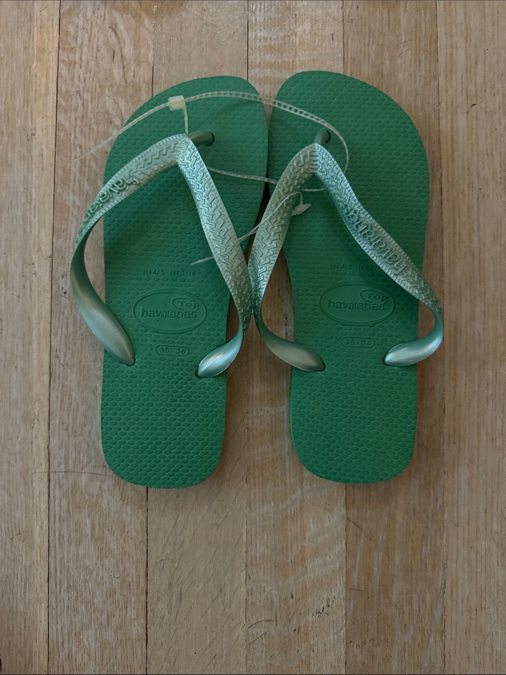 Havaianas Tops Green Flip Flops